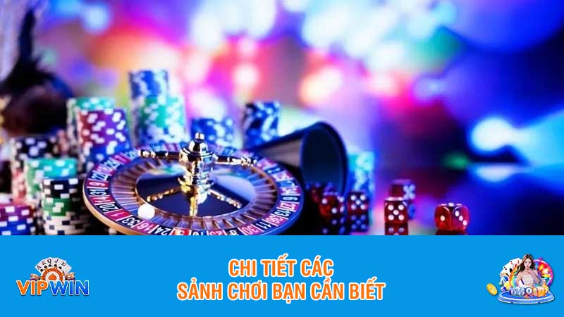 Chi tiết các sảnh chơi bạn cần biết