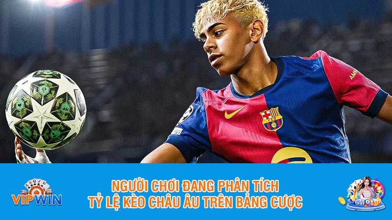 Người chơi đang phân tích tỷ lệ kèo châu Âu trên bảng cược